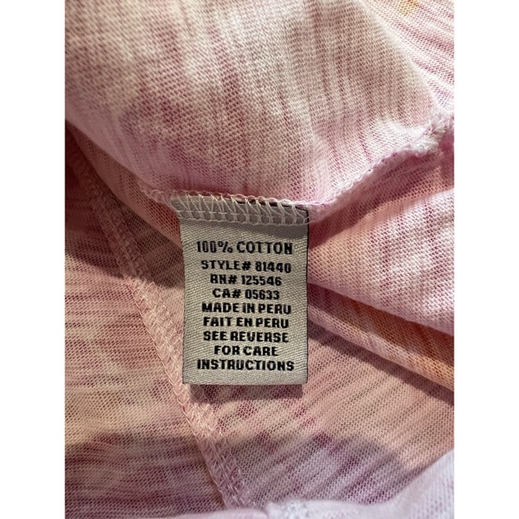 Escape By Habitat Clothes Hawaiian Print T Shirt Dress Pink Cotton Beach Vacay - Picture 5 of 7